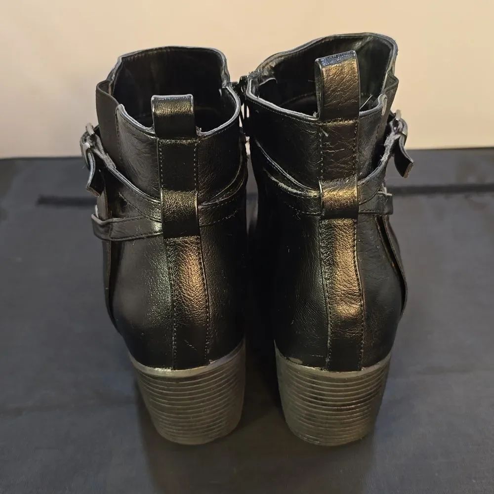 NICOLE ZIPPER CLOSURE ROUND-TOE WOMEN'S ANKLE BOOTIES - Picture 9 of 15